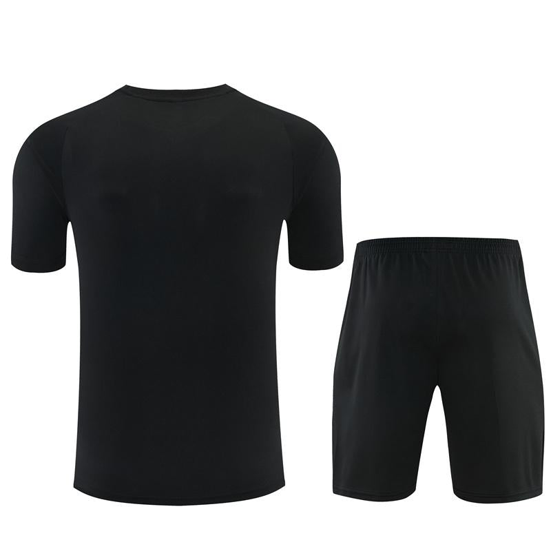 2026 Atletico Madrid Black Short Sleeve+Soccer Shorts