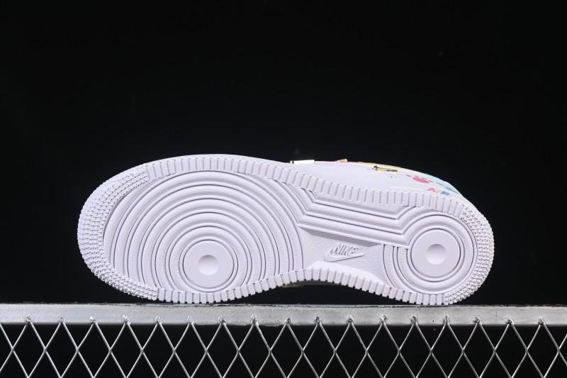 Nike Air Force 1'07 Low Four Hook Rainbow Cake Casual Sneakers - ZH0316-115
