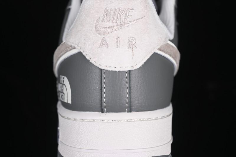 Nike Air Force 1 '07 Low North Face Collaboration Light Grey Two-Tone Low-Top Casual Sneakers - DM6688-046