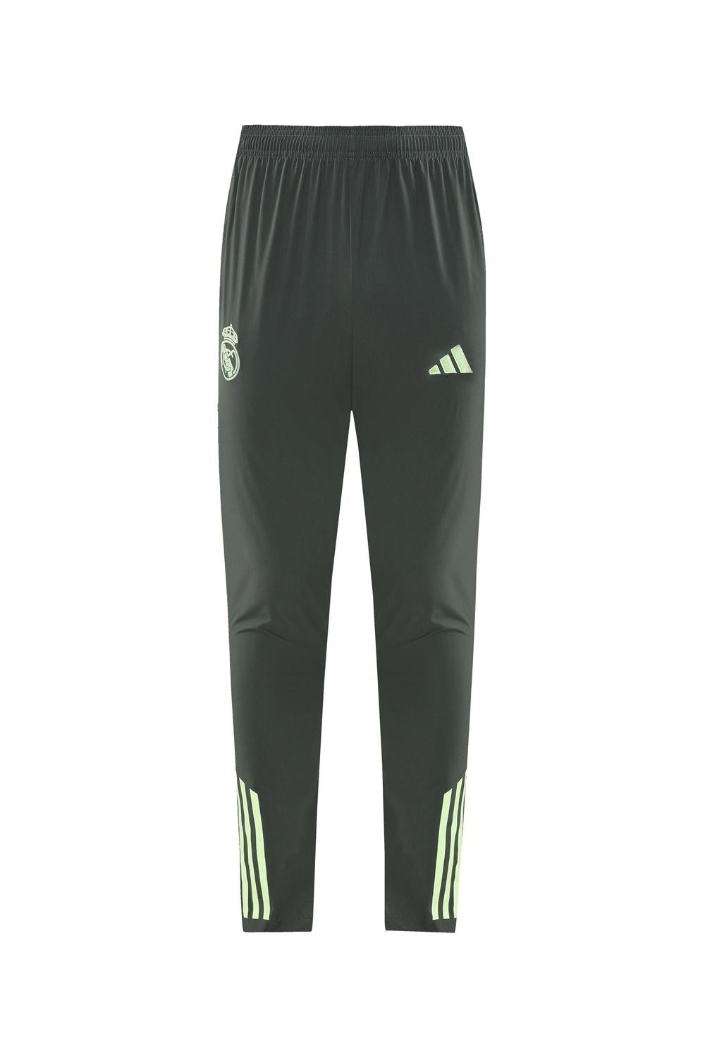 25/26 Real Madrid Dark Green Half Zipper Jacket+Long Pants S-3XL