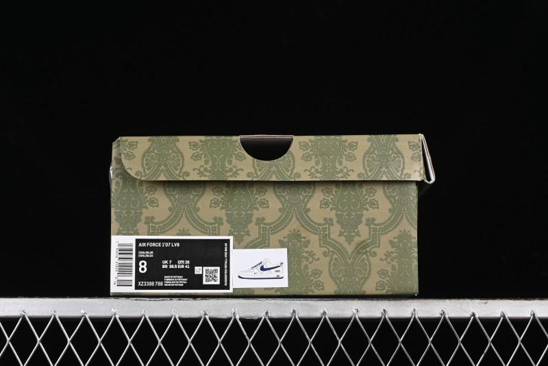 Nike Air Force 1 '07 Low Gucci Collaboration - Light Blue Linen Low-Top Casual Sneakers - XZ3398-788