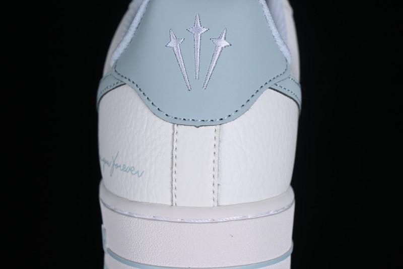 Nike Nocta x Nike Air Force 1 '07 Low "Certified Lover Boy" Ice Blue Classic Low-Top Casual Sneakers - LO1718-061