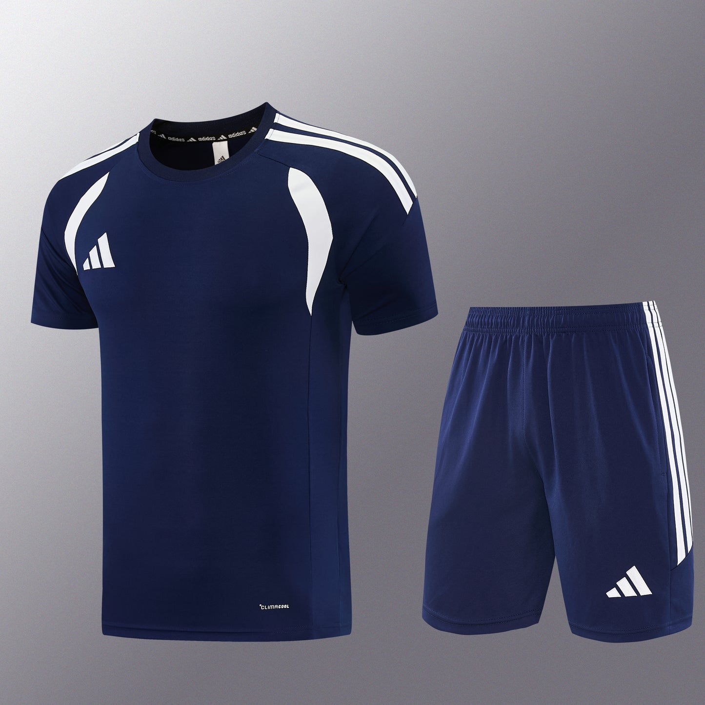 AD14 sapphire blue shorts suit S-2XL