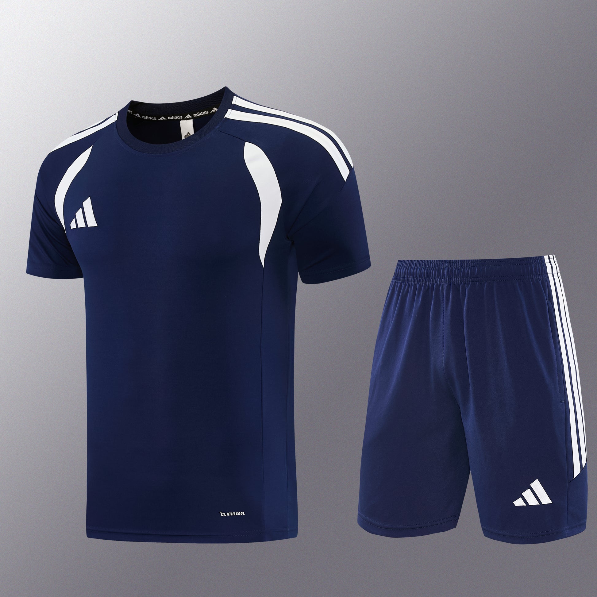 AD14 sapphire blue shorts suit S-2XL