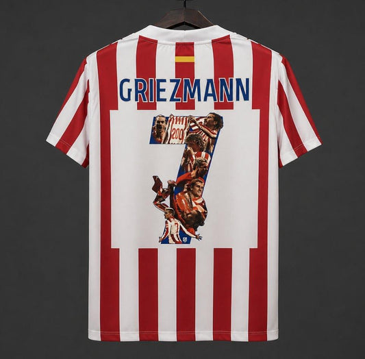 25/26 Atletico Madrid Home Jersey With Griezmann Special Printing