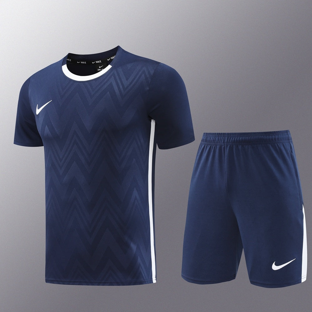 ND06 sapphire blue shorts suit S-2XL