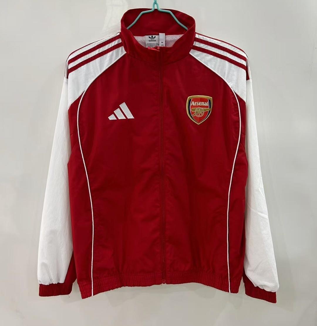25/26 Arsenal Red/White Windbreaker