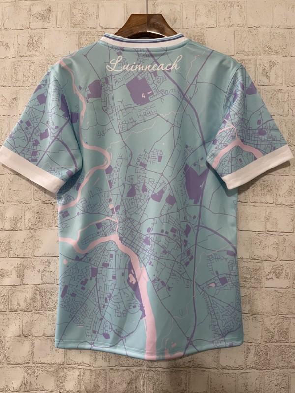 25/26 Limerick GAA Light Blue with Purple Map Design Away Jersey