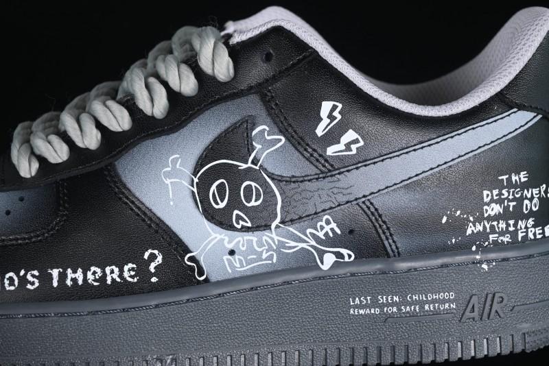 Nike Air Force 1'07 Low Gradient Skeleton Casual Sneakers - YD2425-110