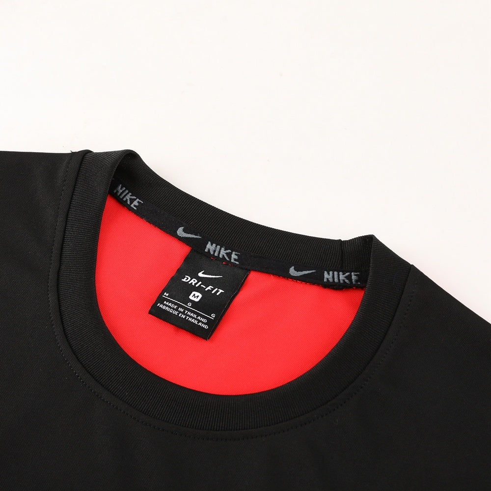 ND03 black and red shorts suit S-2XL