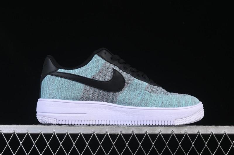 Nike Air Force 1'07 Low Flyknit Black Green Casual Sneakers - CI0051-600