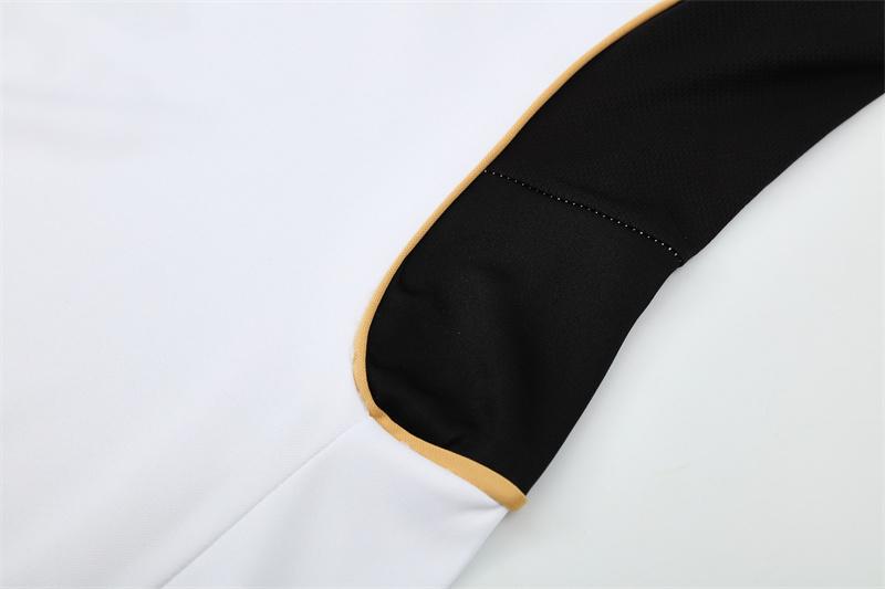 Retro 11/12 Real Madrid White Half Zipper Jacket