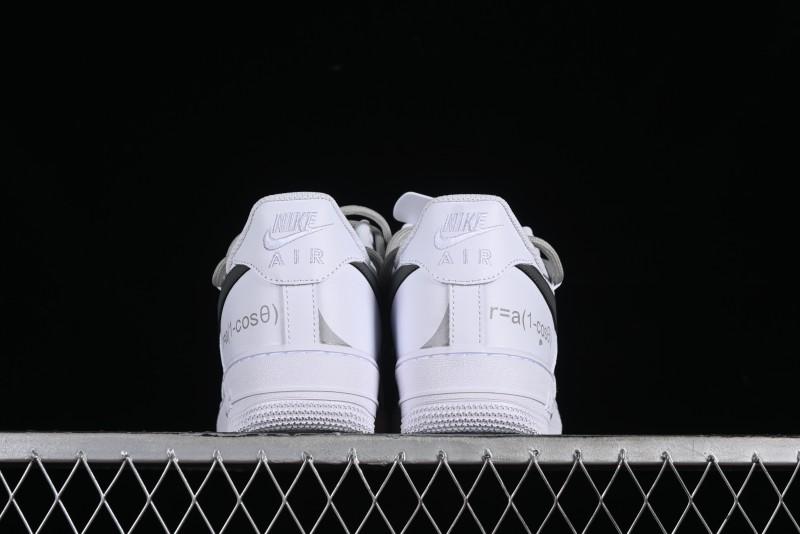 Nike Air Force 1 '07 Low Spray Paint White Grey Strap Low-Top Casual Sneakers - ZH0316-017