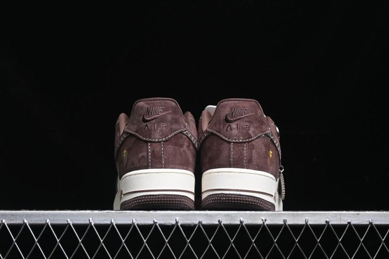Nike Air Force 1 '07 Low BAPE Collaboration - Tan Brown Casual Sneakers - KK1988-027
