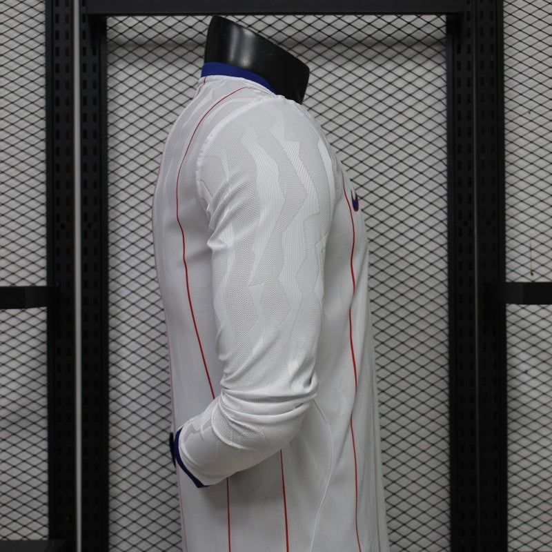 Player Version 26/27 Chelsea FC White with Red Pinstripe Third Long Sleeve Jersey