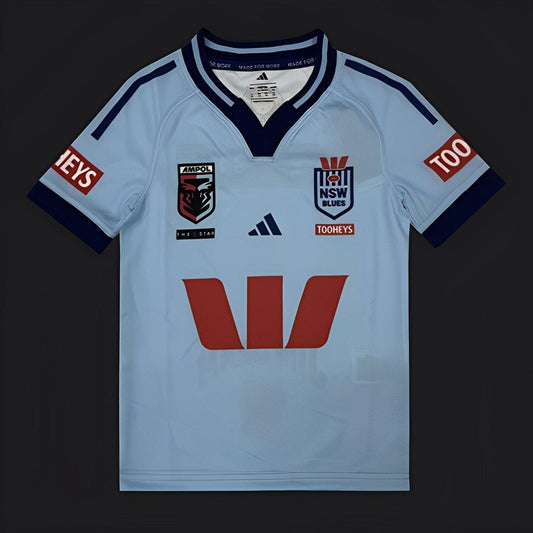 2026 Kids  NSW Blues Sky Blue with Navy Trim Jersey