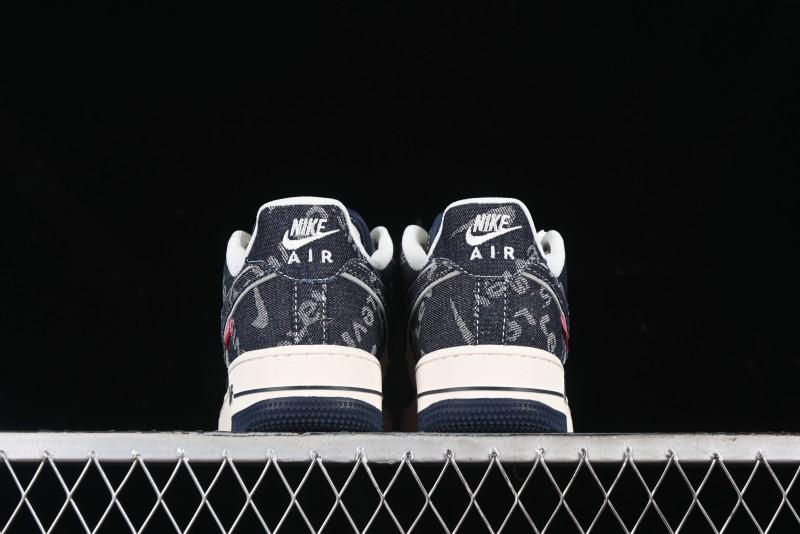 Nike Air Force 1 '07 Low Levi's Collaboration - Dark Denim Low-Top Casual Sneakers SJ6698-002