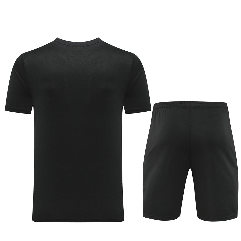 ND02 black shorts suit S-2XL