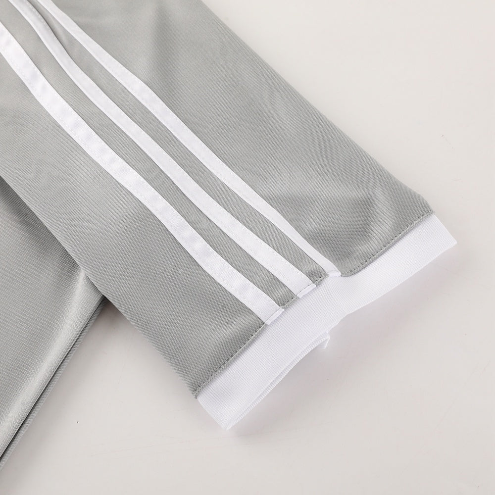 AD07 gray shorts suit S-2XL
