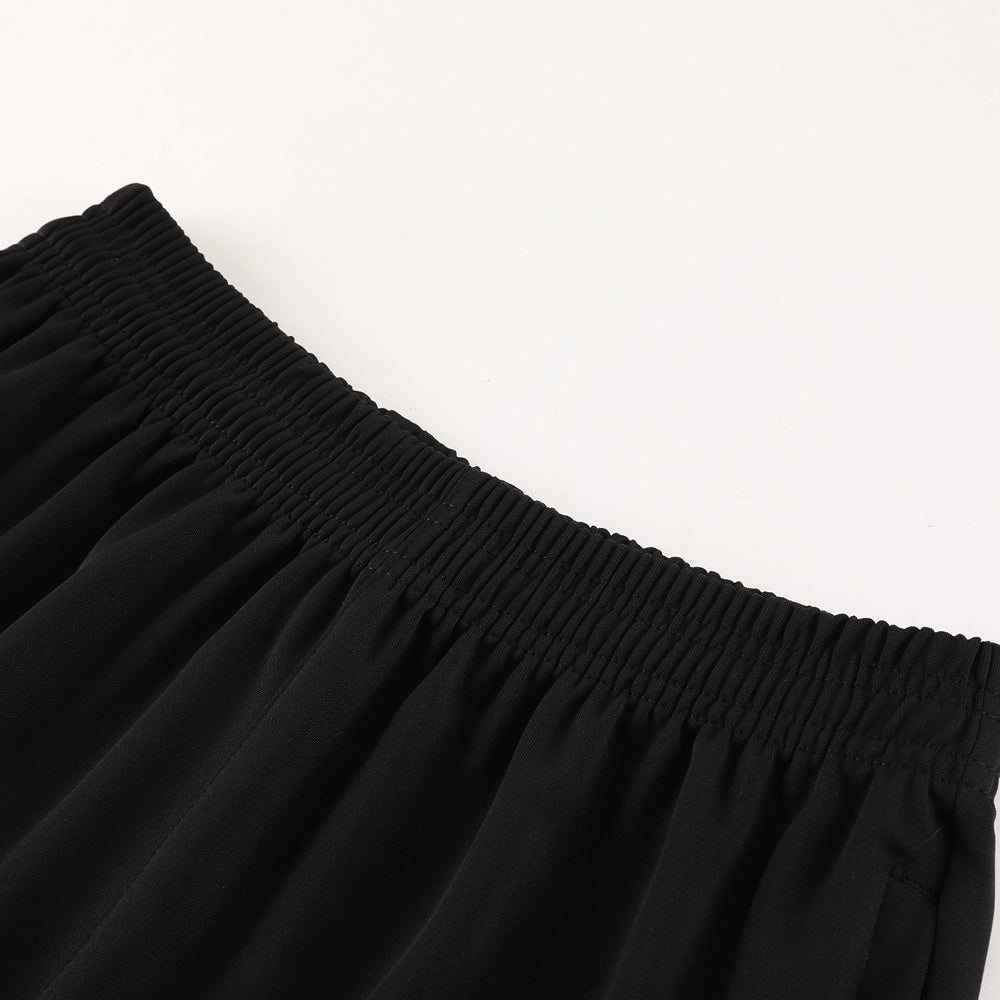 PD02 black shorts suit S-2XL