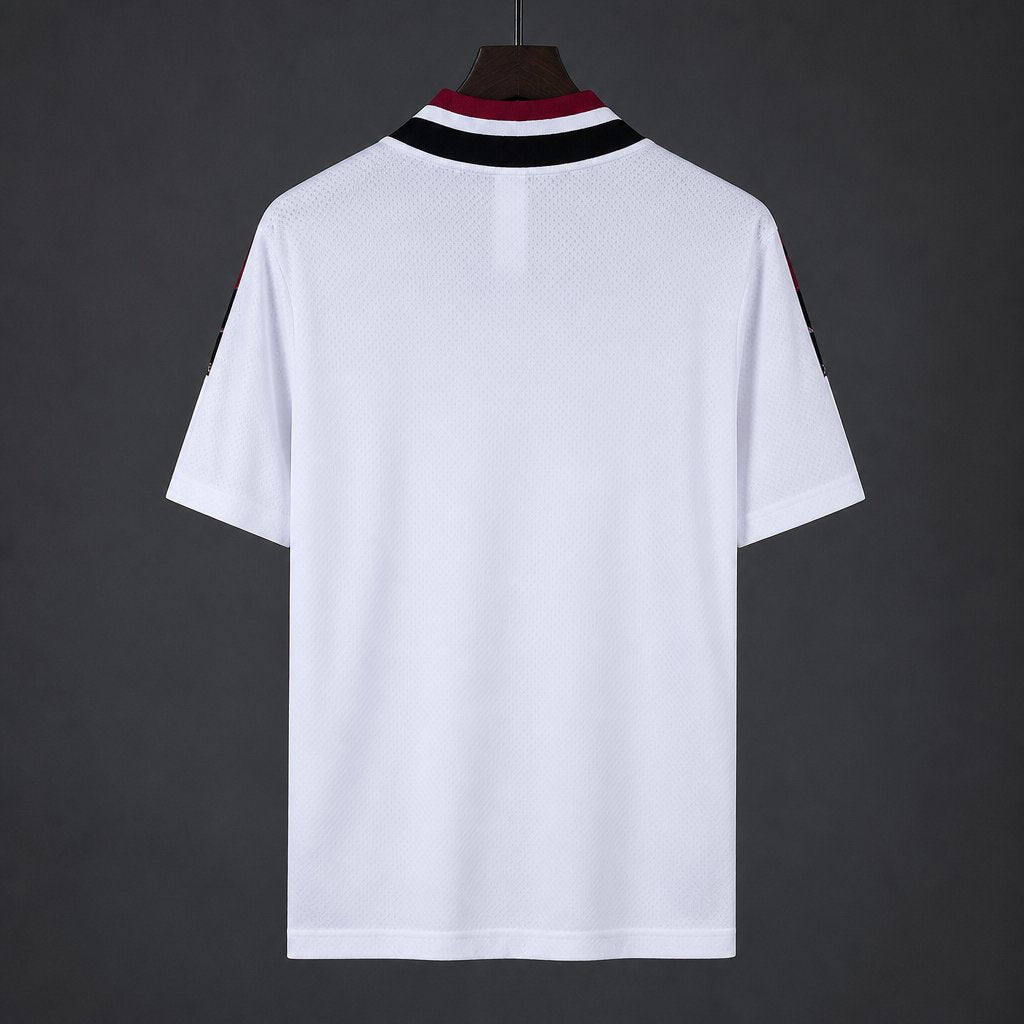 26/27 Real Madrid White Diamond Pattern Collar Pre-Match Jersey