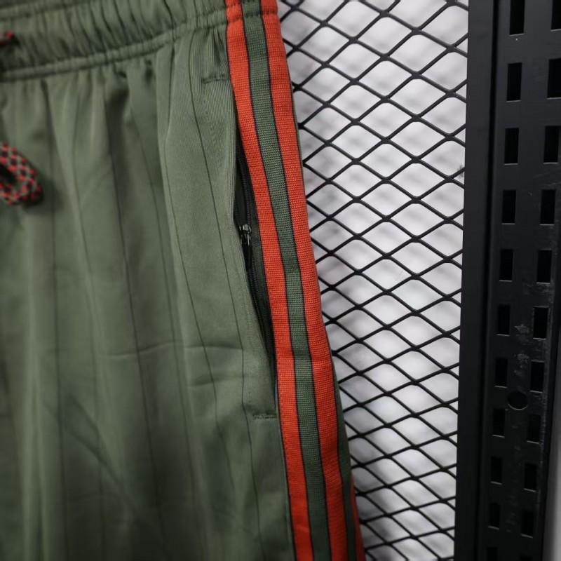 Player Version 25/26 Bayern Munich Olive Green with Orange Side Stripes Shorts
