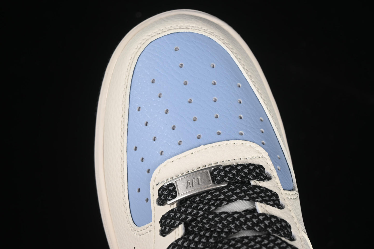 Nike Air Force 1 '07 Low LV Collaboration Black Water Blue Casual Sneakers - JJ2508-712