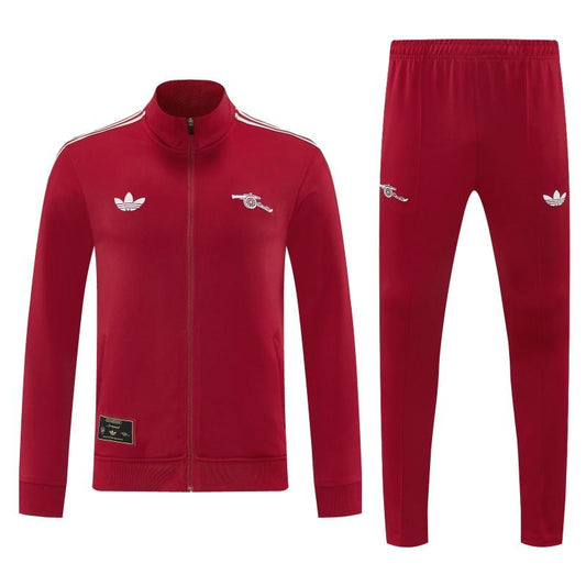 26/27 Arsenal Red Full Zipper Jacket Tracksuit + Long Pants