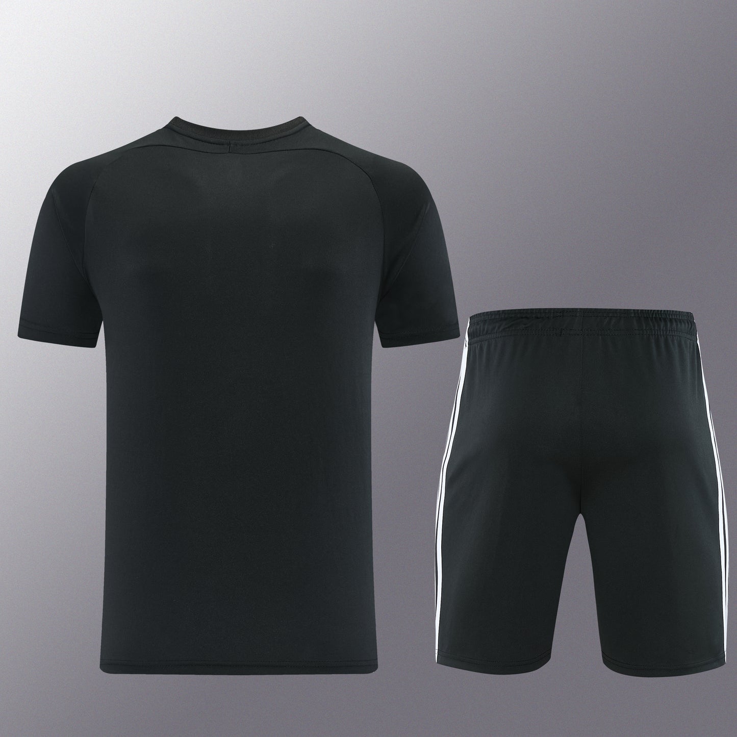 AD16 black shorts suit S-2XL