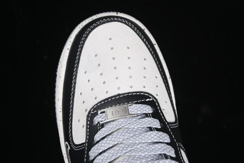 Nike Air Force 1 '07 Low The North Face Collaboration Black Grey Double Swoosh Casual Sneakers - DM6688-020