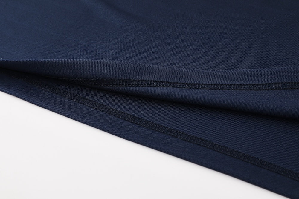 AD10 sapphire blue shorts suit S-2XL