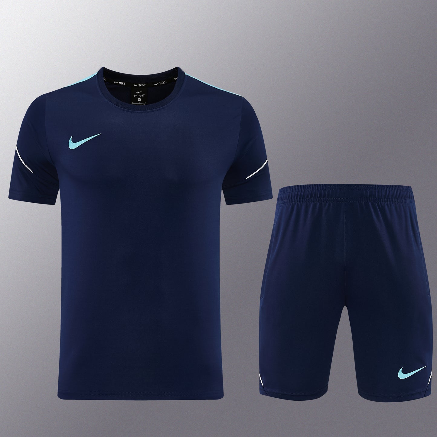 ND10 sapphire blue shorts suit S-2XL