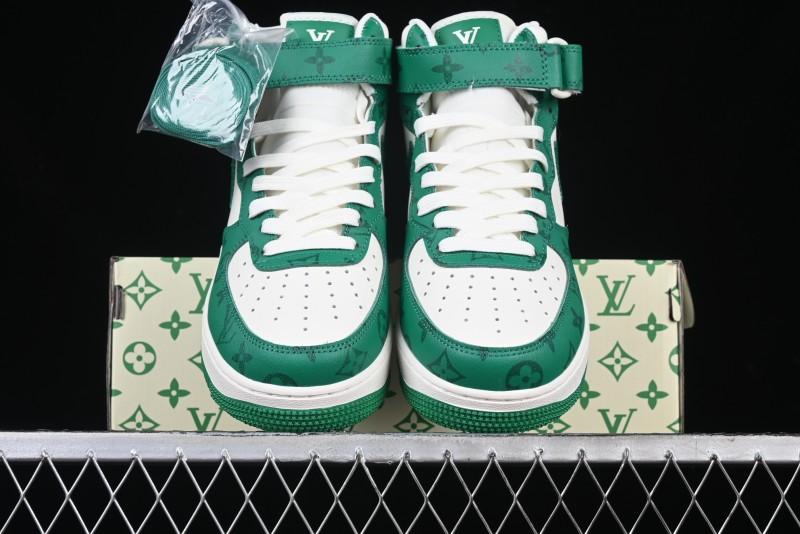 Nike Air Force 1 '07 Mid Casual Sneakers in Green - LL0222-002