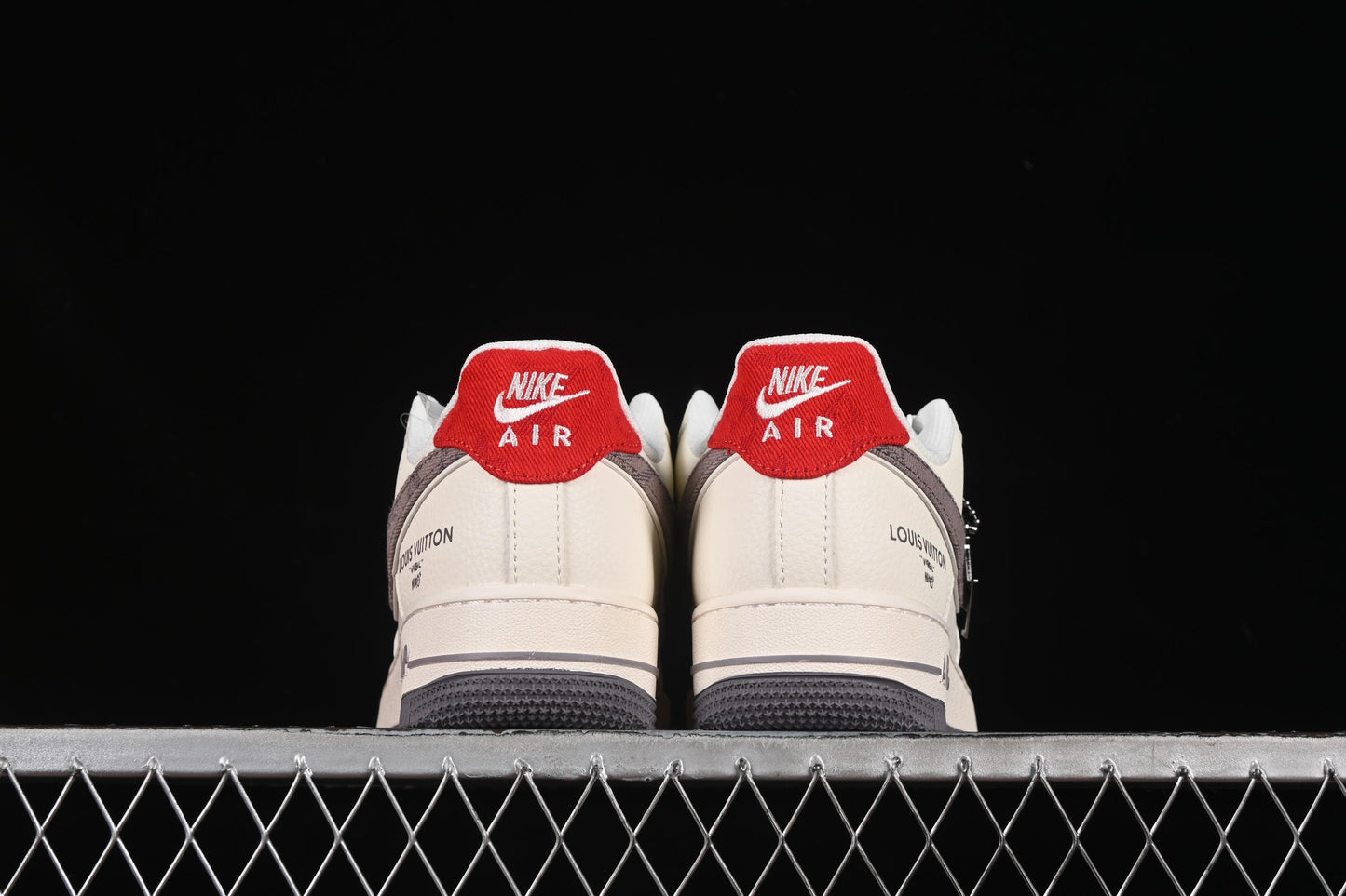 Nike Air Force 1'07 Low LV Collaboration Grey Denim Swoosh Casual Sneakers - XX3168-136