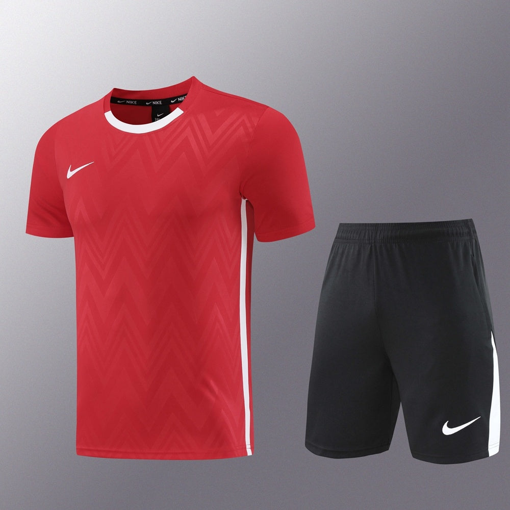 ND06 red shorts suit S-2XL