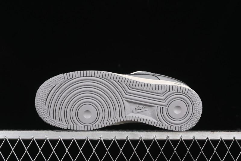 Nike Air Force 1 '07 Low Bape Collaboration - Off White Grey Low Top Casual Sneakers - BB6566-207
