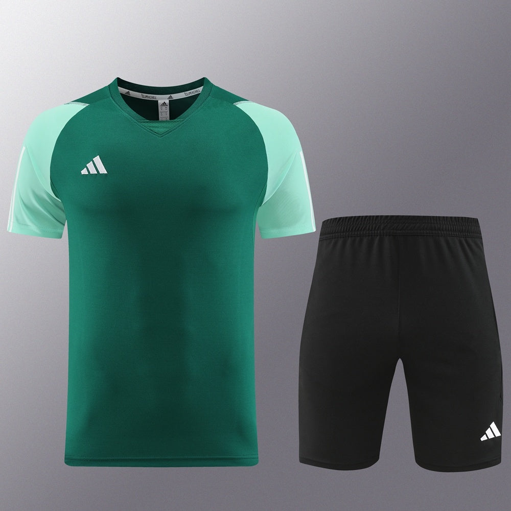 AD03 green shorts suit S-2XL