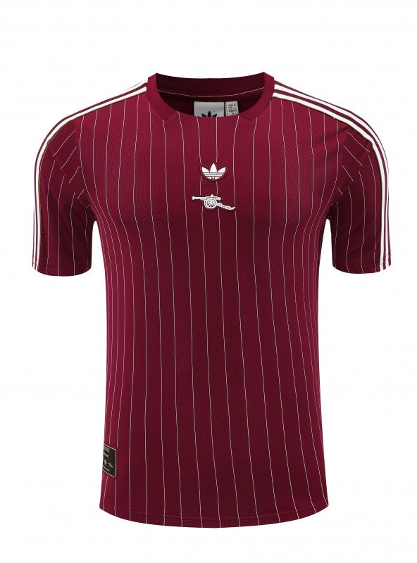 25/26 Arsenal Adidas Original Wine Short Sleeve Jersey+Shorts
