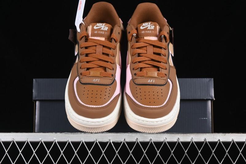 Nike Air Force 1 Shadow Low-Top Sneakers with Lightweight EVA Midsole and Anti-Slip RB Rubber Outsole - DZ1847-200