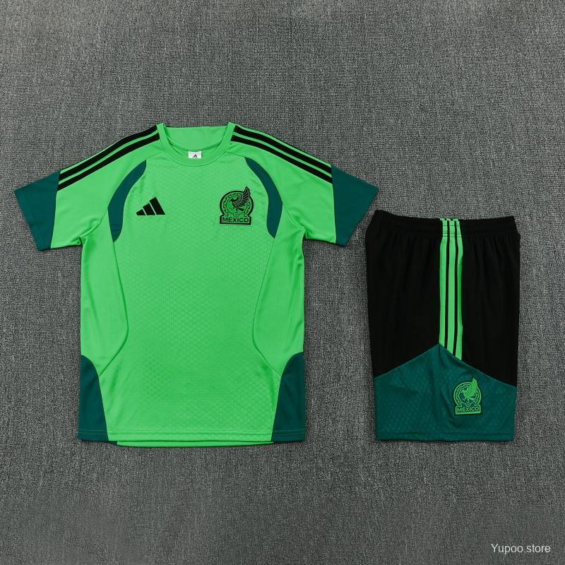 26/27 Mexico Green Short Sleeve+Soccer Shorts