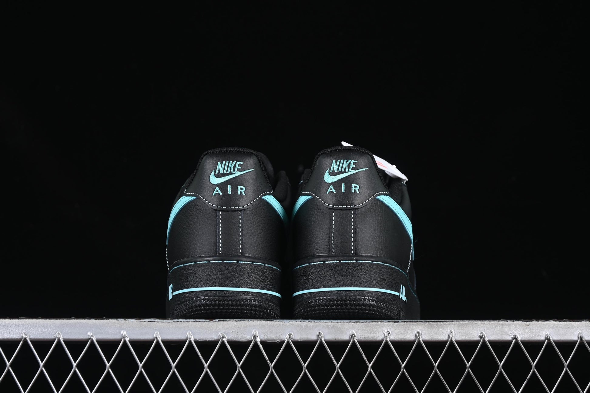 Nike Air Force 1 Low "Tiffany Blue" – Black & Aqua Classic