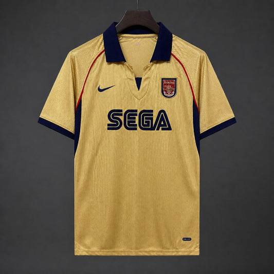 26/27 Arsenal Vintage 2001/02 Remake Gold Away Jersey