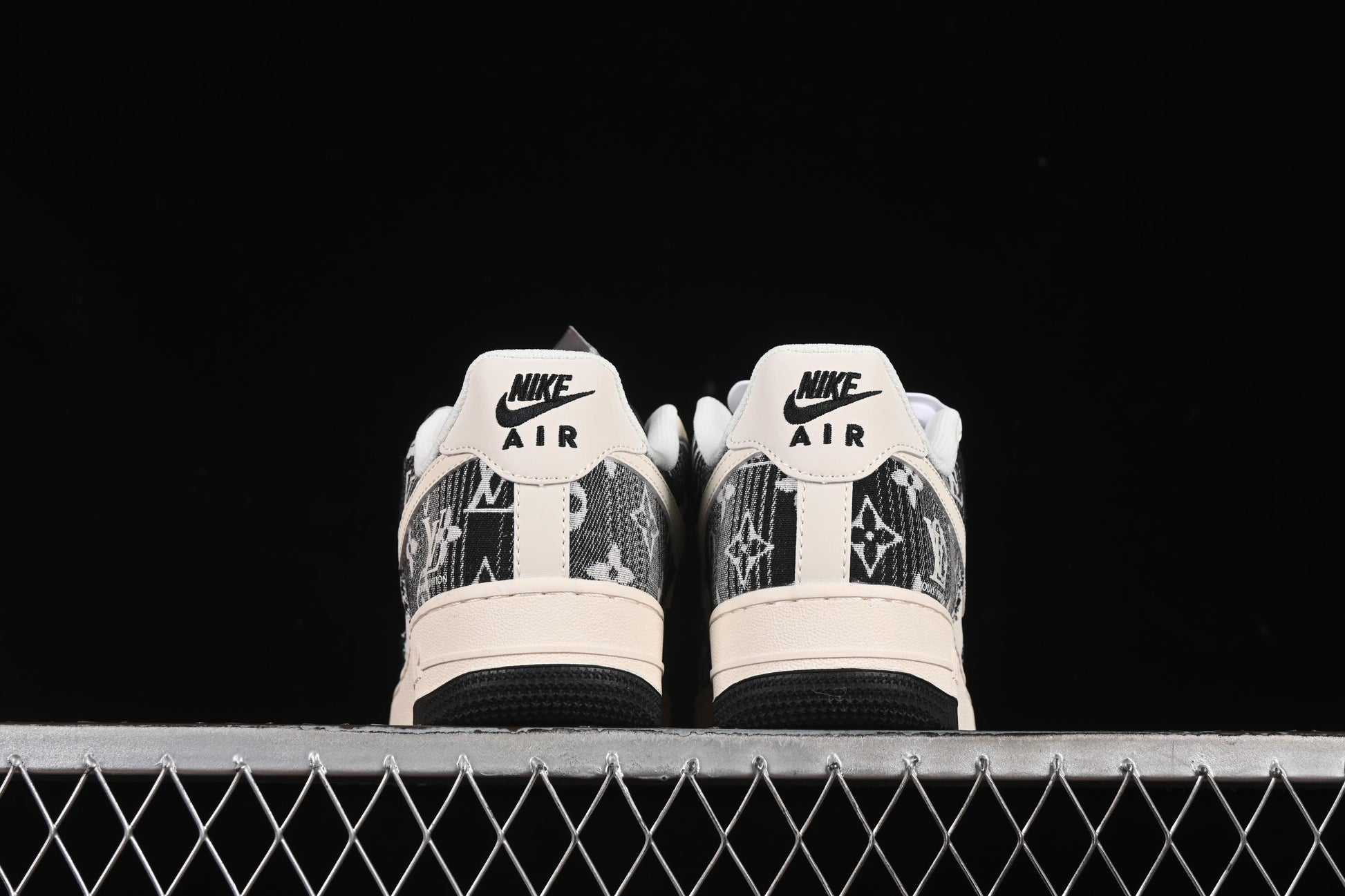 Nike Air Force 1'07 Low LV Collaboration Black Floral Denim Casual Sneakers - XS1958-585