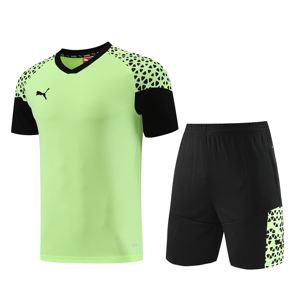 PD02 light green shorts suit S-2XL