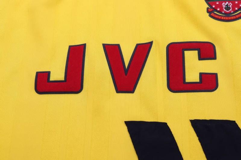 Retro 1993/94 Kids Arsenal Yellow & Black Away Jersey