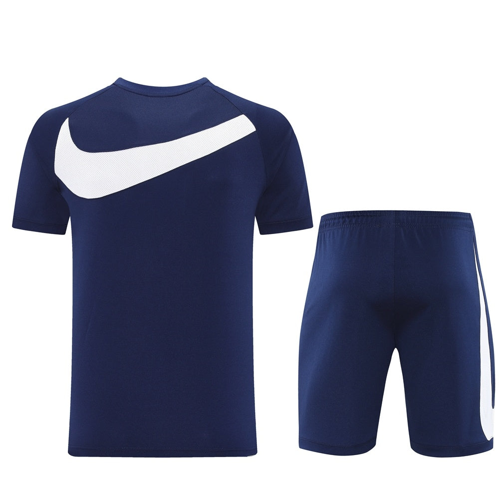 ND09 sapphire blue shorts suit S-2XL