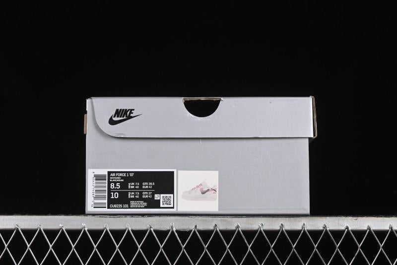 Supreme x Nike Air Force 1 '07 Low Casual Sneakers with Broken Swoosh and Anime-Inspired Spray Paint Design - CU9225-101