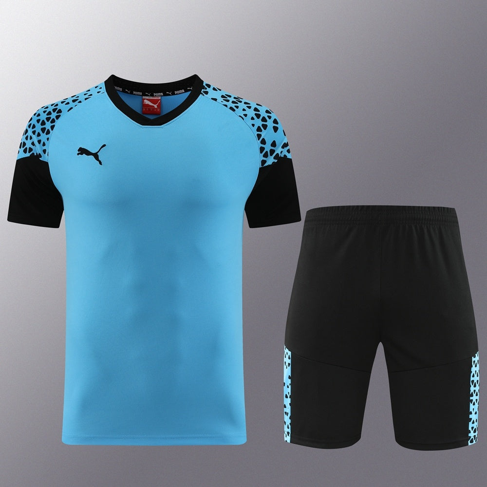 PD02 sky blue shorts suit S-2XL