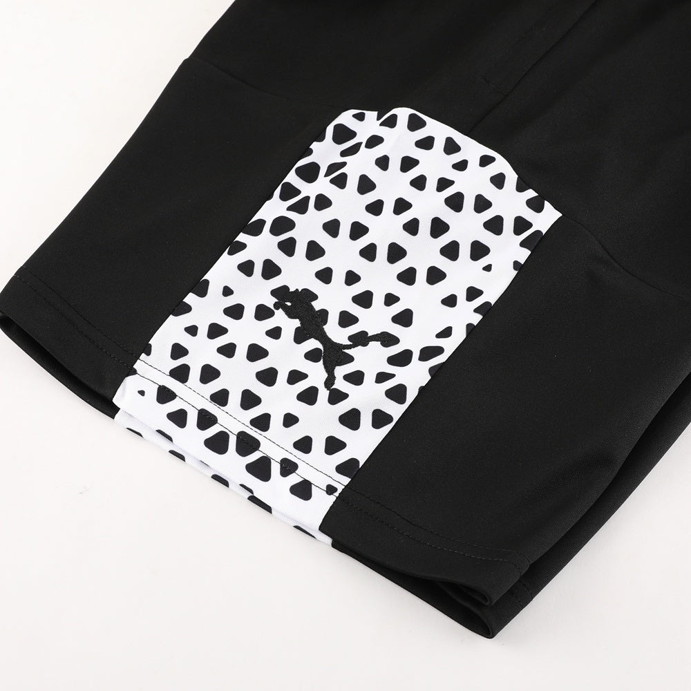 PD02 black shorts suit S-2XL
