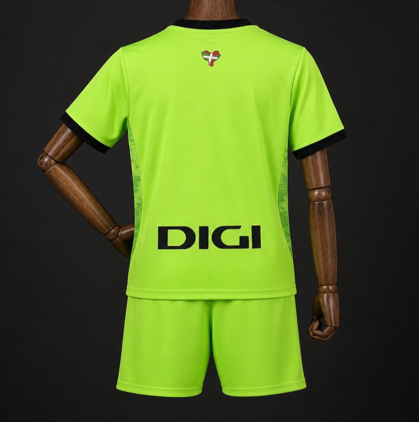 26/27 Kids Athletic Club Bilbao Goalkeeper Away Light Green Jersey